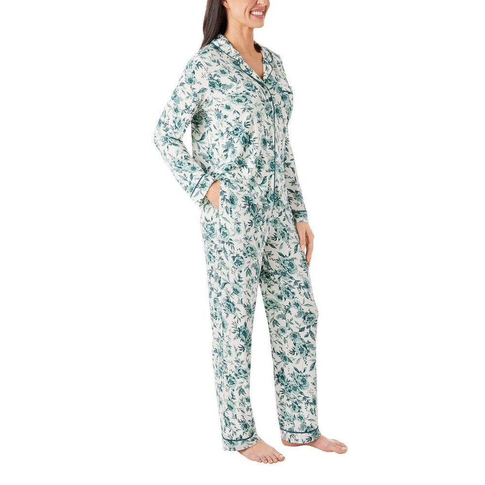DreamMark Women's 2-Piece Notch Collar Pajama Set - NWOT - Picture 4 of 7